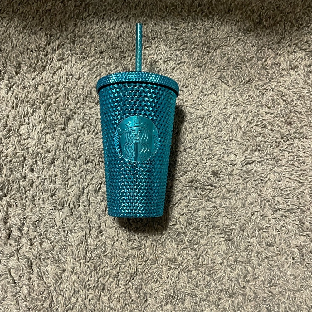 Starbucks Turquoise Textured Tumbler